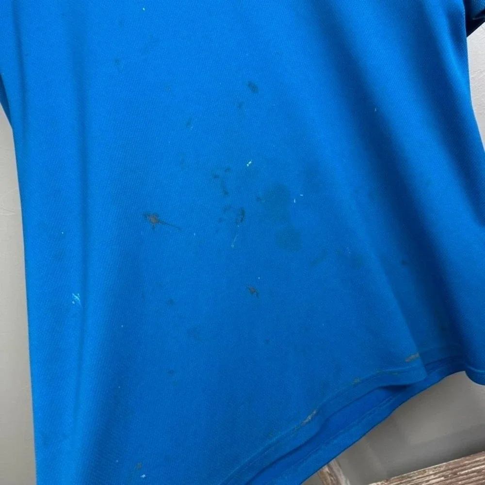 Vintage Y2K/2000s Nike Paint Splatter‎ Blue Jersey Size 2XL